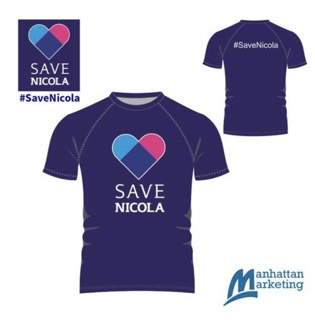 OnlineManhattan's tweet photo. We're proud to be support @save_nicola
100% of profit for #SaveNicola fund
#lifesavingcause
Buy NOW exclusively
Ⓜ️https://t.co/A6Qlnr2Ffm https://t.co/s86VwgccnS