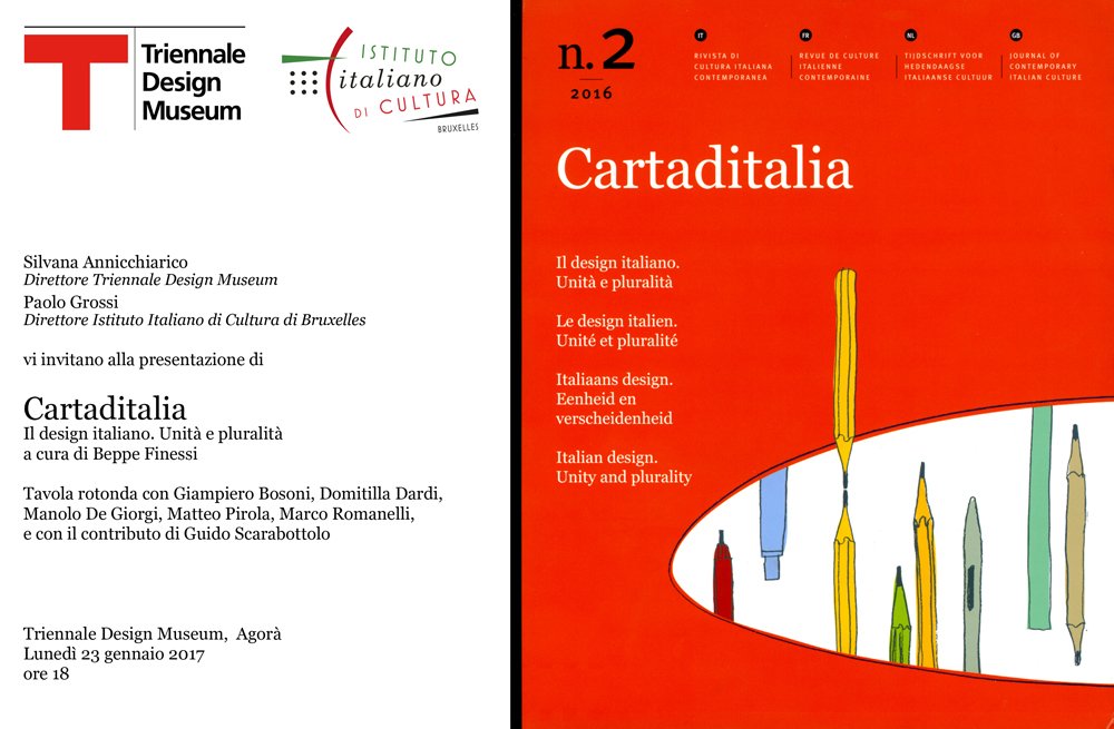BooksinItaly's tweet photo. Lunedì, alla @LaTriennale, il nuovo numero di «CARTADITALIA» diretta da Paolo Grossi @IICBruxelles "Il design italiano. Unità e pluralità" https://t.co/8E86bgThAV
