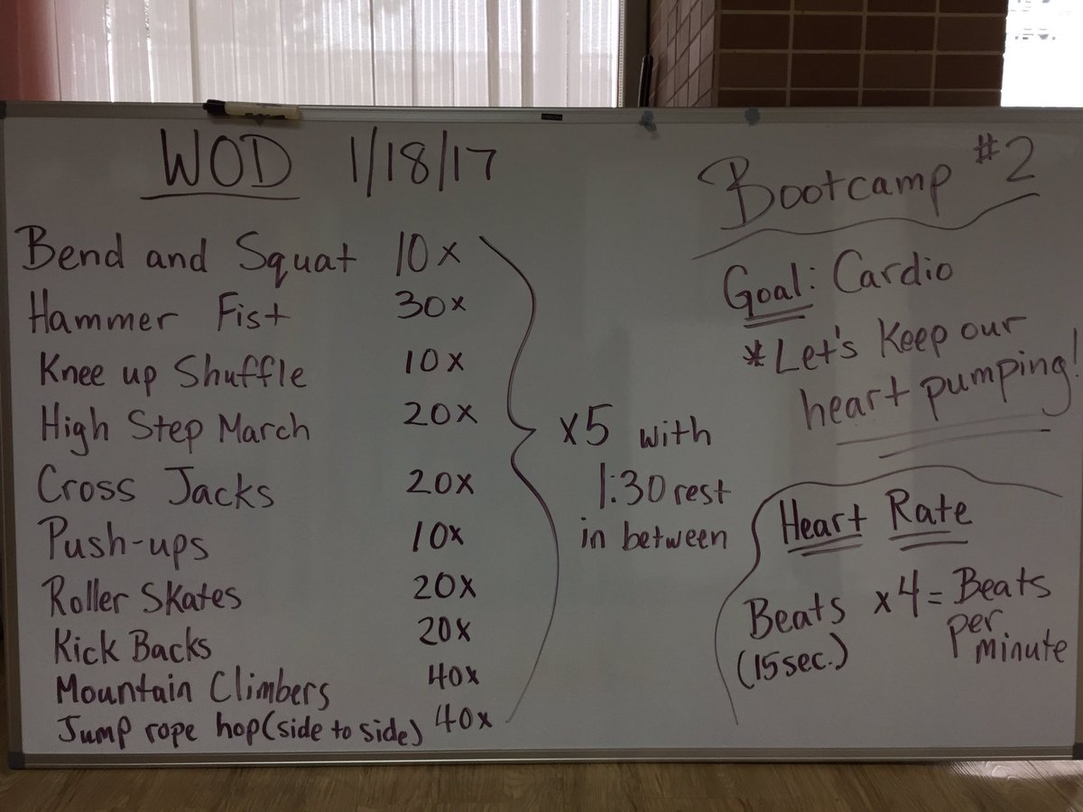 MrLee427's tweet photo. #PSDBOOTCAMP DONE!! Proud of my G4&5 crew! We learned about cardio & kept our HR up!! Needless to say, we sweated today! #BC101 @zpostedu https://t.co/940Bkteipv