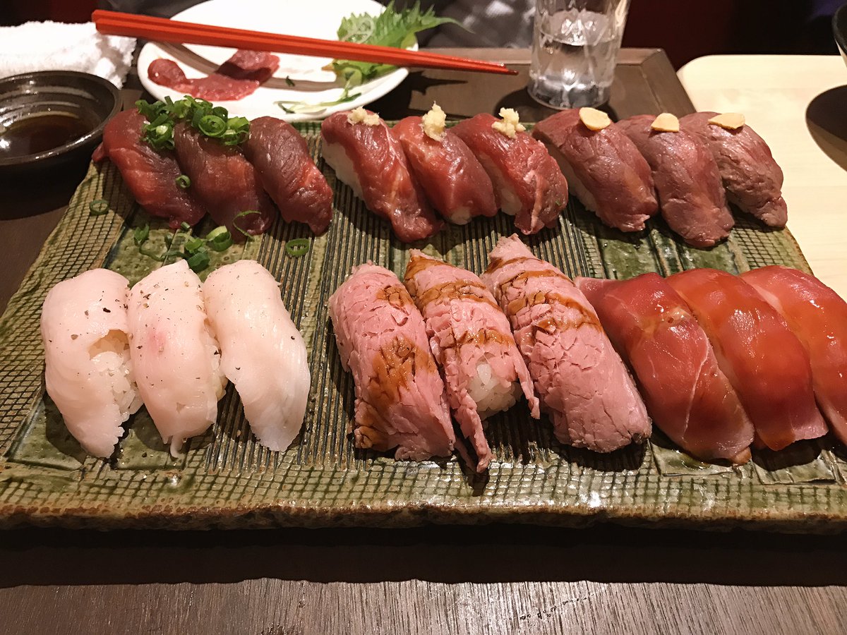 くろねこ ねこし Twitterissa おいしかった 肉寿司 飯テロ T Co Xpe3mc8mzh Twitter