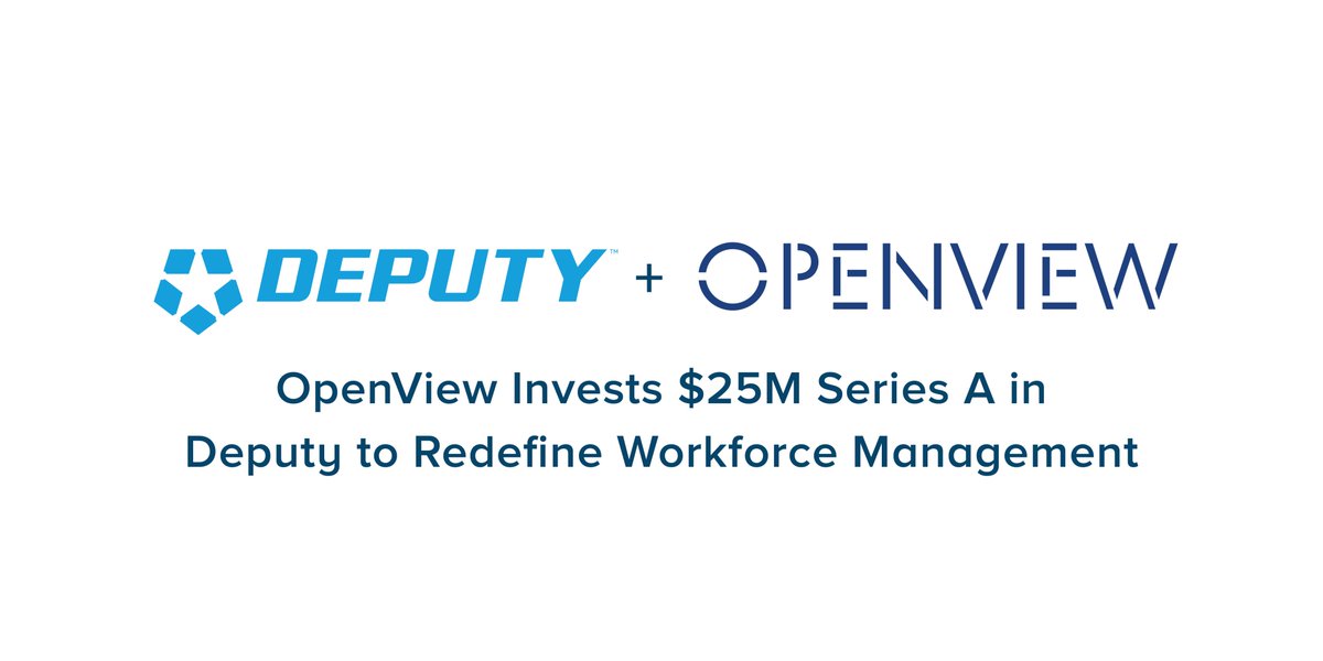 deputyapp's tweet photo. .@OpenViewVenture Invests $25M Series A in @deputyapp to Redefine Workforce Management: https://t.co/bvJUCHsxPM https://t.co/Q4z7vOxzqI
