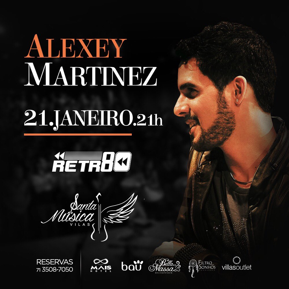 eualexgoes's tweet photo. Nós da RETR80 vamos dividir a noite deste sábado com o querido amigo @alexeymartinez1 no @santamusicavilas! Contando as horas.....🙌🏼 https://t.co/Q1w8OrCcfc