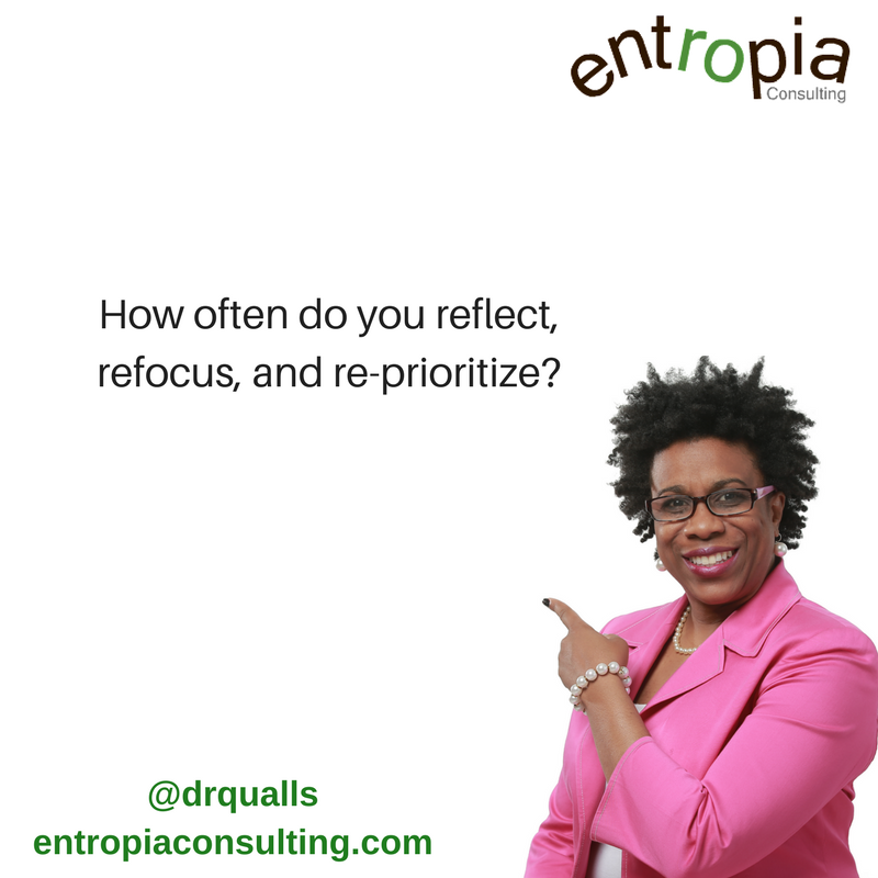 DrQualls's tweet photo. Reflect, Refocus, Re-prioritize!  #commit2complete https://t.co/iFpuy7rJvY