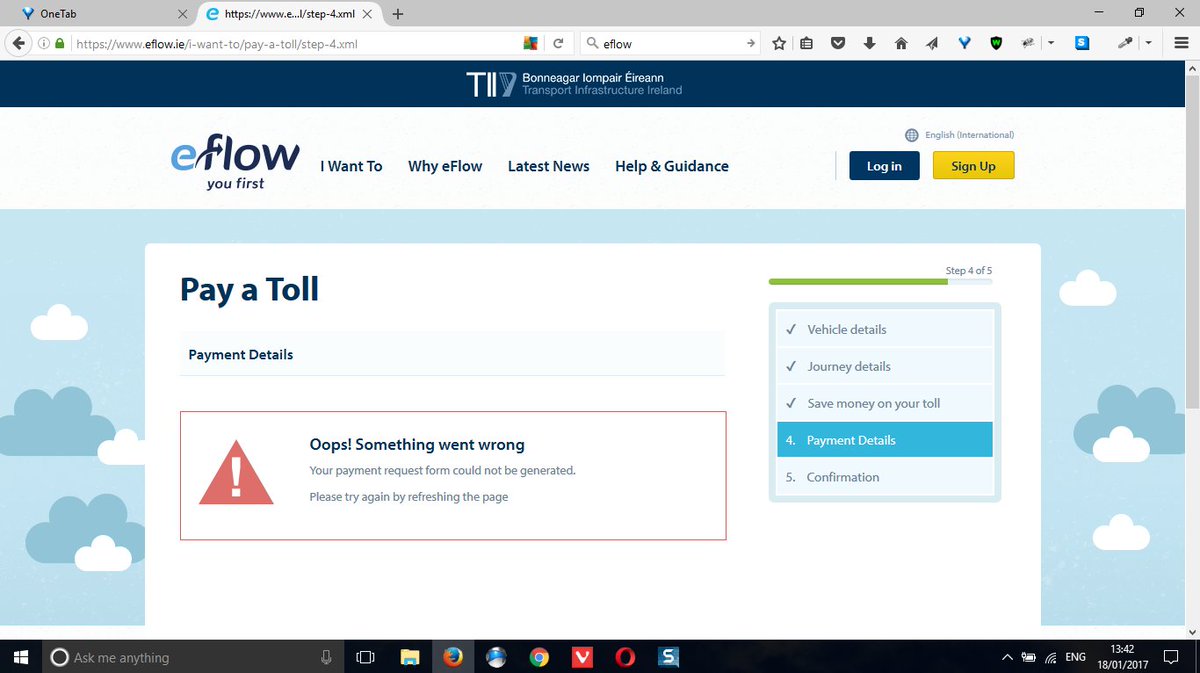 fckaverage's tweet photo. @eflow_freeflow Hi there, I've tried to pay online, in the app (errors) and the phone on 0845 30 15 405 (operator couldn't hear me?) https://t.co/wldUN1pgyD