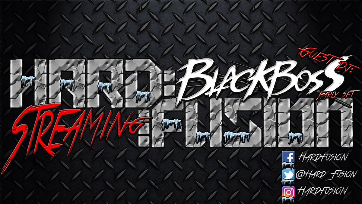 Hard_Fusion's tweet photo. NextFriday
Streaming @Hard_Fusion @H4RDL3X @Swizidio @JasonMataMusic Guest Dj @BlackbossLive https://t.co/WjFQRt0tLB https://t.co/A7T0RUGPvH