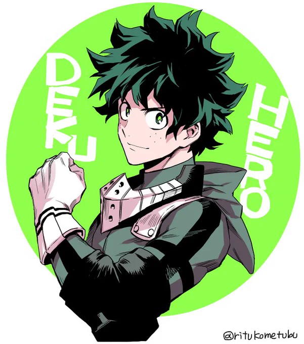 デクさんがロリにしかならないから二十歳くらいのイメージデクさん描いた 