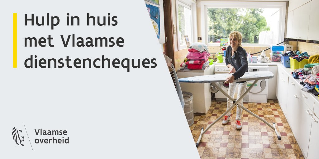 vlaamseoverheid's tweet photo. Huishoudhulp aan voordelig tarief? Dat kan met #dienstencheques: https://t.co/dmeZiaajxJ https://t.co/UnR3SAmihc