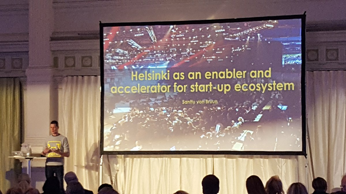 helsinkibiz's tweet photo. .@Santtu_vonBruun: #Helsinki's #Startuphouse #Maria01 - home for #entrepreneurs & #investors to connect and build a community. #NPBC2017 https://t.co/00ypRf1OHY