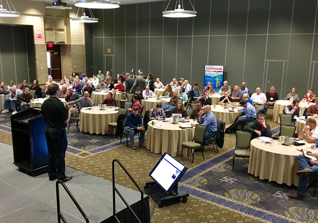FarmFutures's tweet photo. CPA Paul Neiffer discusses financial principles at the Ag Finance Boot Camp in Bettendorf #agchat #ffbootcamp17 #moneymatters https://t.co/BZfwXVr2mB
