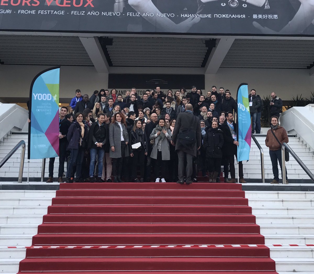 RomainBellet's tweet photo. Photo sur les marches au palais des festivals à Cannes #yoodx https://t.co/cHiwYANDZN