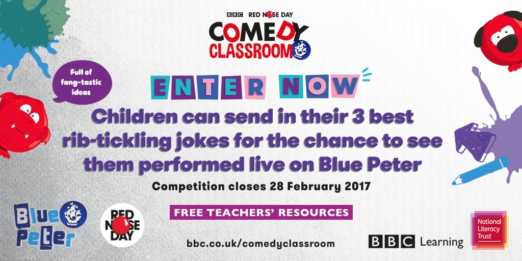ErinMacT's tweet photo. Calling all #primaryschool teachers - get your students to enter this exciting competition now! #comedyclassroom 👩🏫👨🏫✍️😂👩🎓👨🎓🏆 https://t.co/1alJQDIpBc