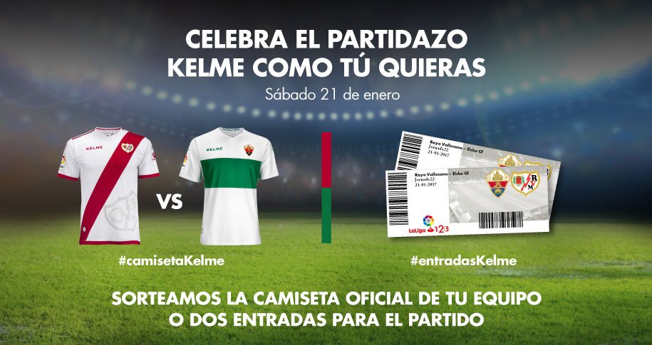 Kelmesports's tweet photo. Celebramos el partido @RVMOficial - @elchecfoficial con el sorteo de 1 entrada doble y 2 camisetas oficiales👏  ¡Participa con el hashtag! https://t.co/mBs8BMk3nL