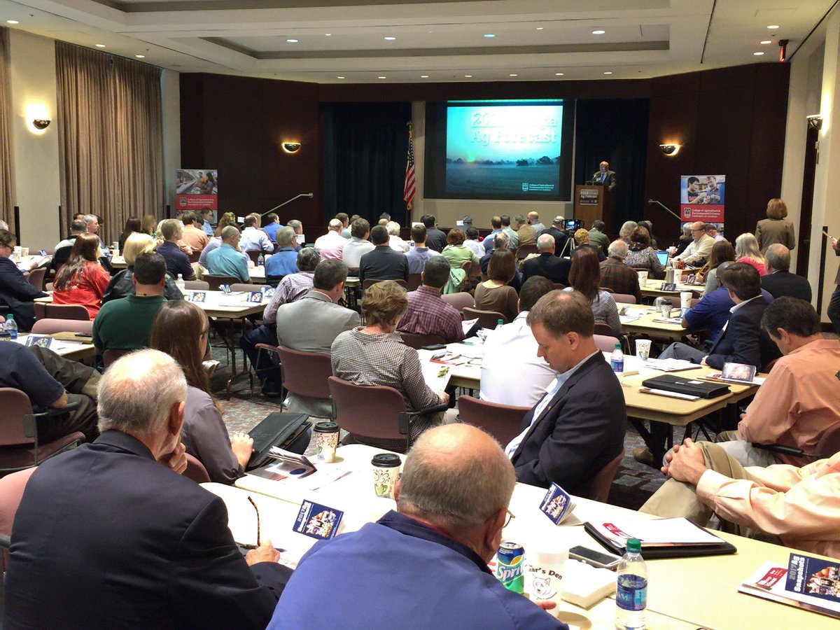 GaFarmBureau's tweet photo. Full house for kickoff of 2017 #AgForecast series. Great information to be shared about Georgia ag. https://t.co/z5QHuiEWiV