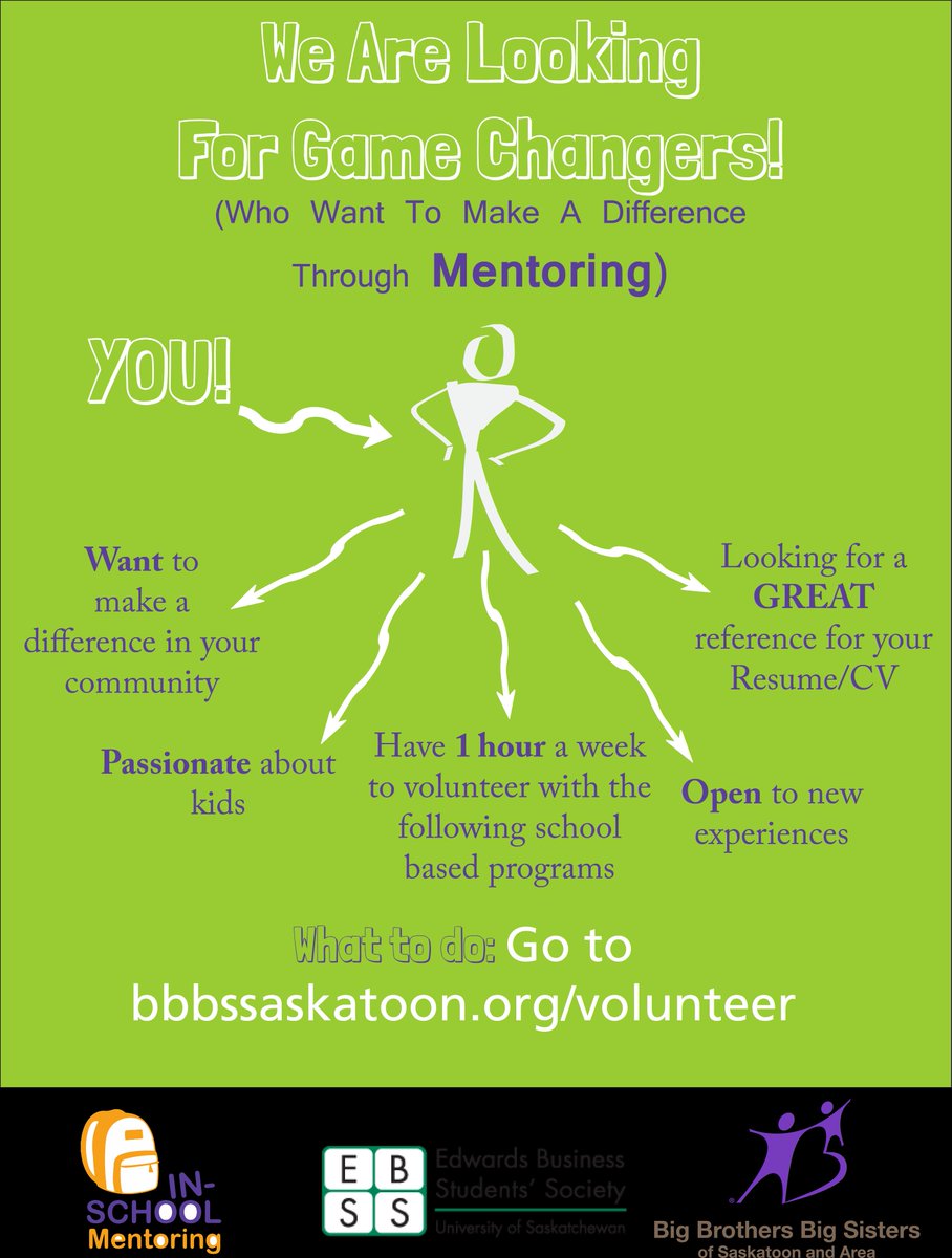 BBBSSaskatoon's tweet photo. @BBBSSaskatoon excited to be at @edwards_school with @EdwardsBSS to talk about exciting BBBS volunteer opportunities. Look for us from 10-2 https://t.co/HGLeG1l9YY
