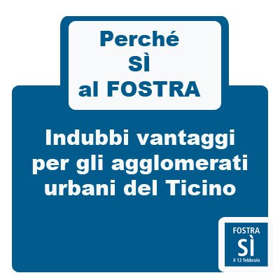 SialFOSTRA's tweet photo. #FOSTRA: indubbi vantaggi per gli agglomerati del #ticino #chvote @12febbraio https://t.co/W1mYZg3W1R