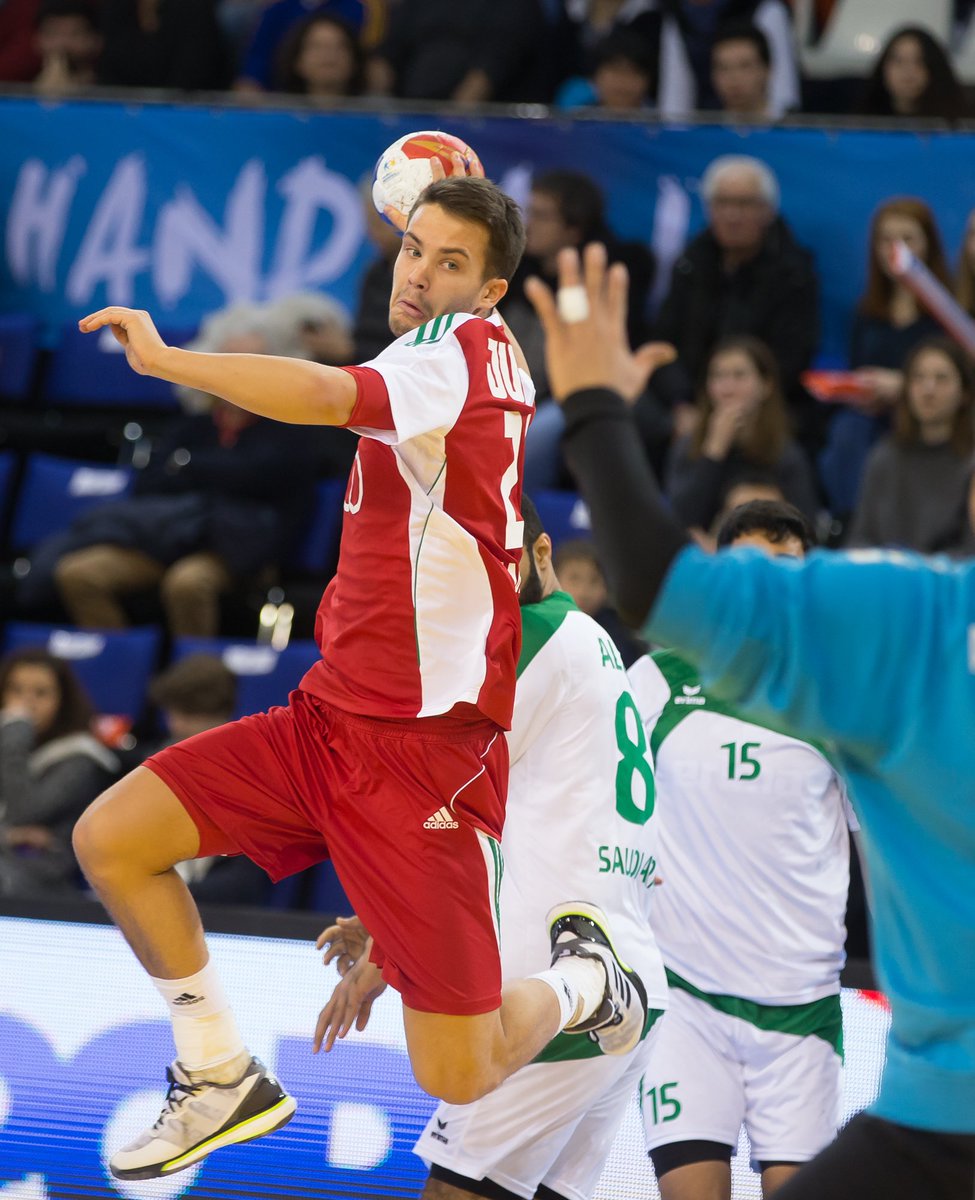 GoBudapest2024's tweet photo. Congrats to the #Hungarian #Handball team on winning the match against Saudi Arabia, which lead to the eighth finals. #PhenomenalHandball https://t.co/avBDt3ehIM