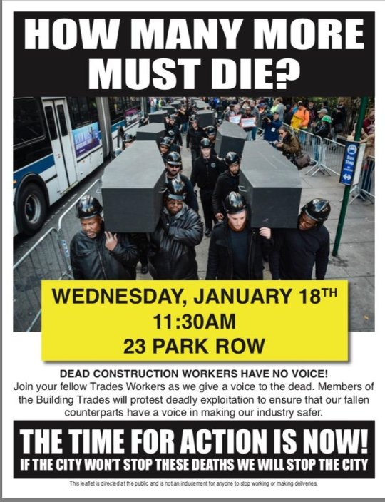 mariamilito's tweet photo. #Rally TODAY #nyc 11:30 #UnionStrong #unions 23 Park Row #UnionBuildingTrades https://t.co/pLqgA8x1Px