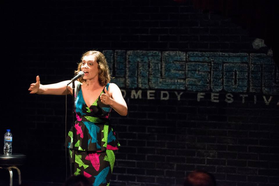 LimestoneFest's tweet photo. #WaybackWednesday - the fabulous @Racheldoesstuff on stage at @bckdoor at #LCF14! https://t.co/F1PvjDAWQY