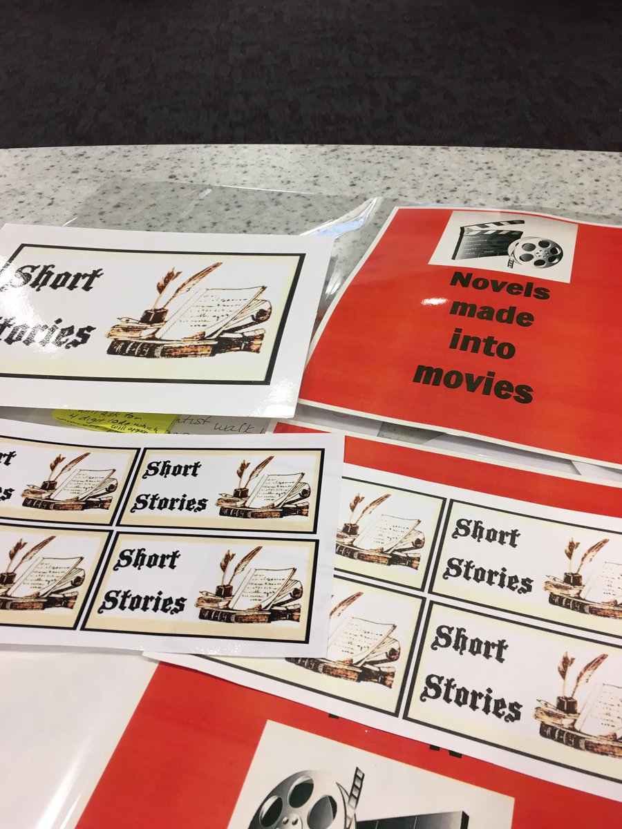 MSMSBPS's tweet photo. Please notice our improved signage as we continue to #genrify the #library collection #bpschat #libchat https://t.co/nwgKJpKEvq