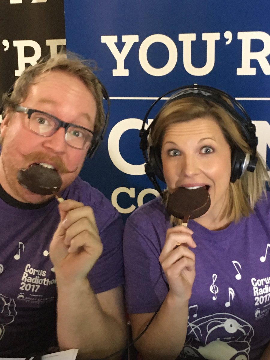 JamieintheMorn's tweet photo. Breakfast @DairyQueen Dilly Bars! @CISNCountry  Thank you for your continued support @NorthernABDQ @StolleryKids #radiothon Call 7804075437 https://t.co/jb8OgDihGu