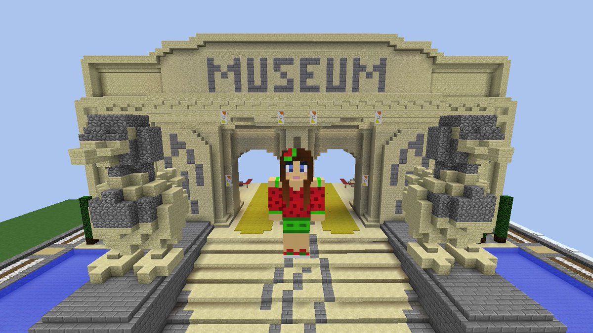 ParaKeet92's tweet photo. Today is #MuseumSelfieDay2017 but as I can't go to a real museum, I'll go to the one I built on @QuacktopiaMC! #museumselfie #QTMuseum https://t.co/DReZWD5B7F