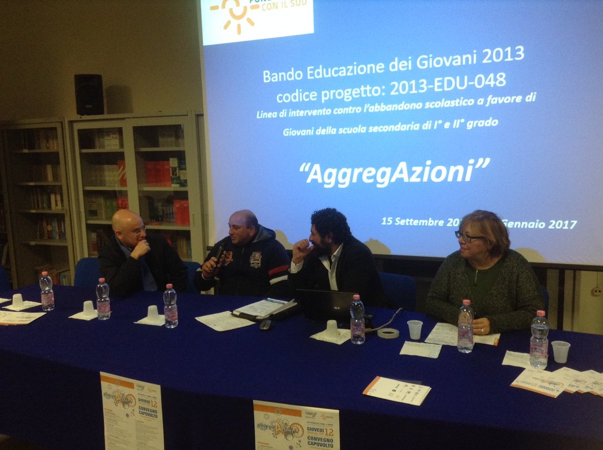 IlNodo1's tweet photo. Catania: convegno "capovolto" del Progetto Aggregazioni a cura del Consorzio Il Nodo con il sostegno di Fondazione con il Sud. https://t.co/hsp2aprEl3
