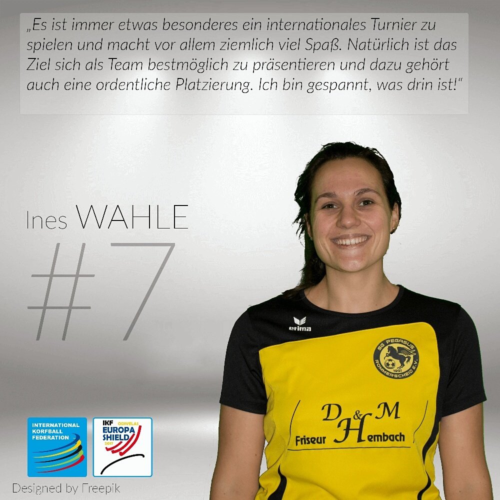 SGP_Korfball's tweet photo. Ines Wahle hat schon viele internationale Turniere erlebt und freut sich auf Lissabon. #pegashield #EShield2017 https://t.co/evIaaHf3QL