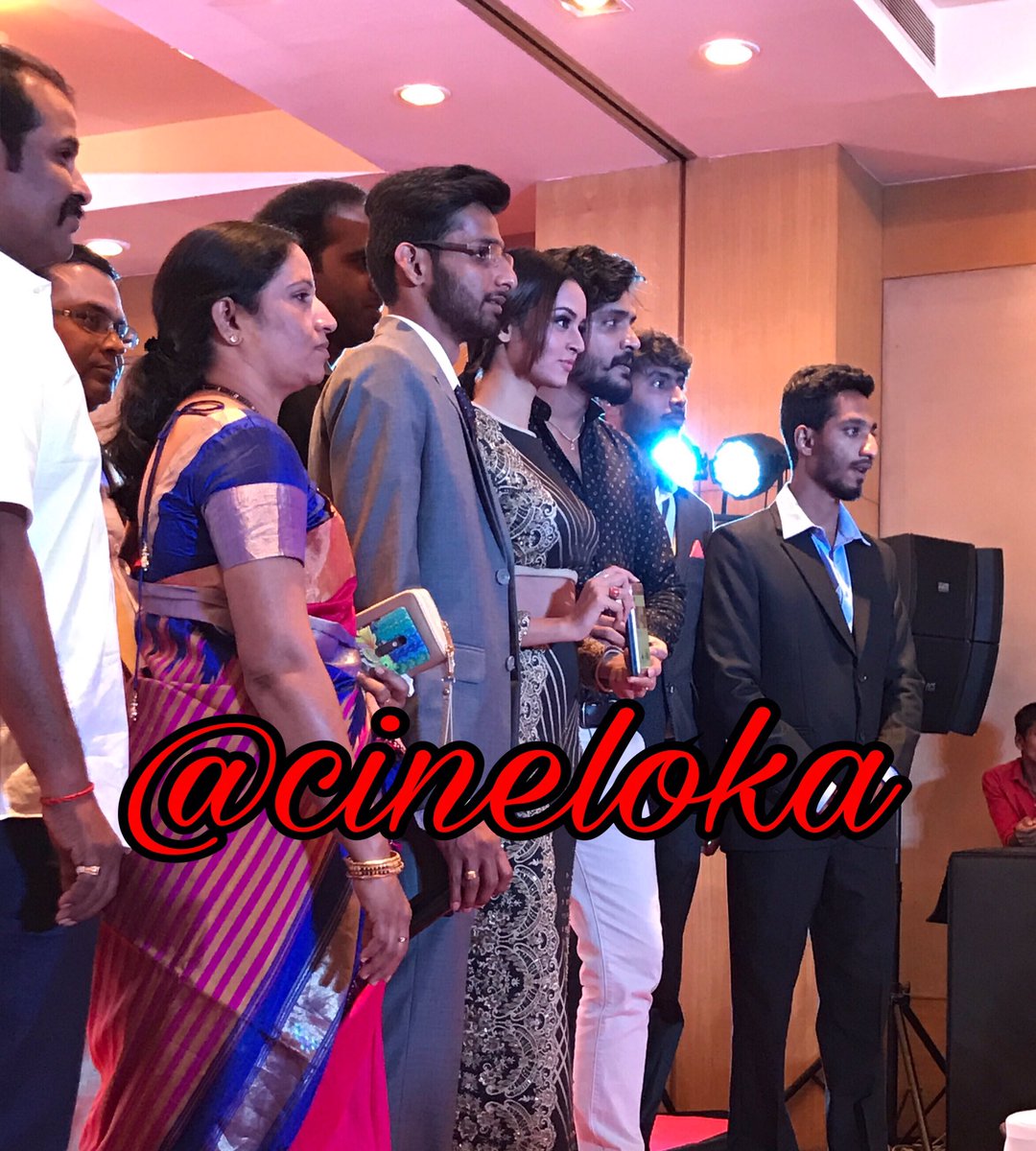 cineloka's tweet photo. @shanvisrivastav & @vasishtansimha snapped at the launch of #WrapMe App.
#Cineloka https://t.co/FKIXMXsfq5