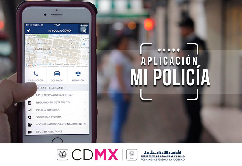 SSC_CDMX's tweet photo. #DatoÚtil La app #MiPolicía te ayudará encontrar al elemento más cercano a tu ubicación para apoyarte en una emergencia #CDMX https://t.co/NLz9xh9XVv