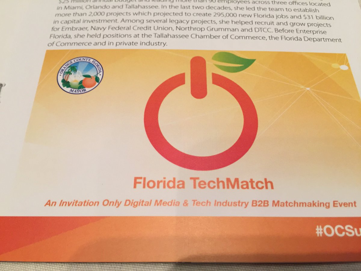 CareerSourceCF's tweet photo. See you at the #FLTechMatch! #OCSummit17 #CSCF IT Director is bringing the A-Game @OrangeCoFL https://t.co/2EWGokpJ3d