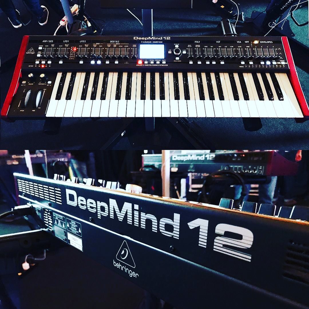 Behringer's tweet photo. Perfect Circuit Audio captured this great shot from yesterday's Pre-NAMM #synthathon ๐Thanks for all who came as well as watched online! https://t.co/1ro0lOZRaj