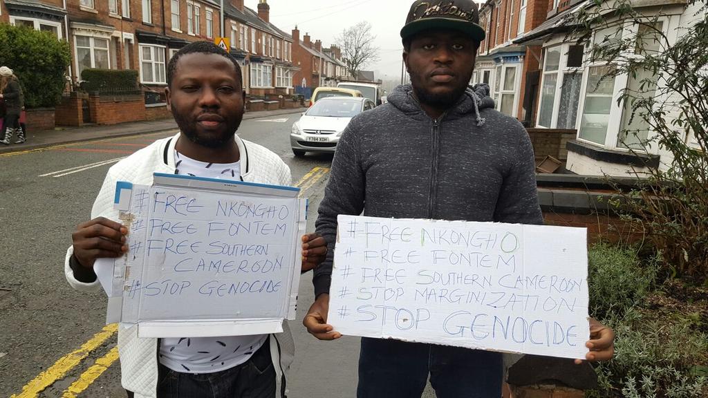 Ambaexit's tweet photo. #freenkongho #freefontem #freeallarrested #freewestcameroon @CNNAfrica  @BBCAfrica  @AJStream @AJEnglish  release our leaders https://t.co/VwtAdIeh0C