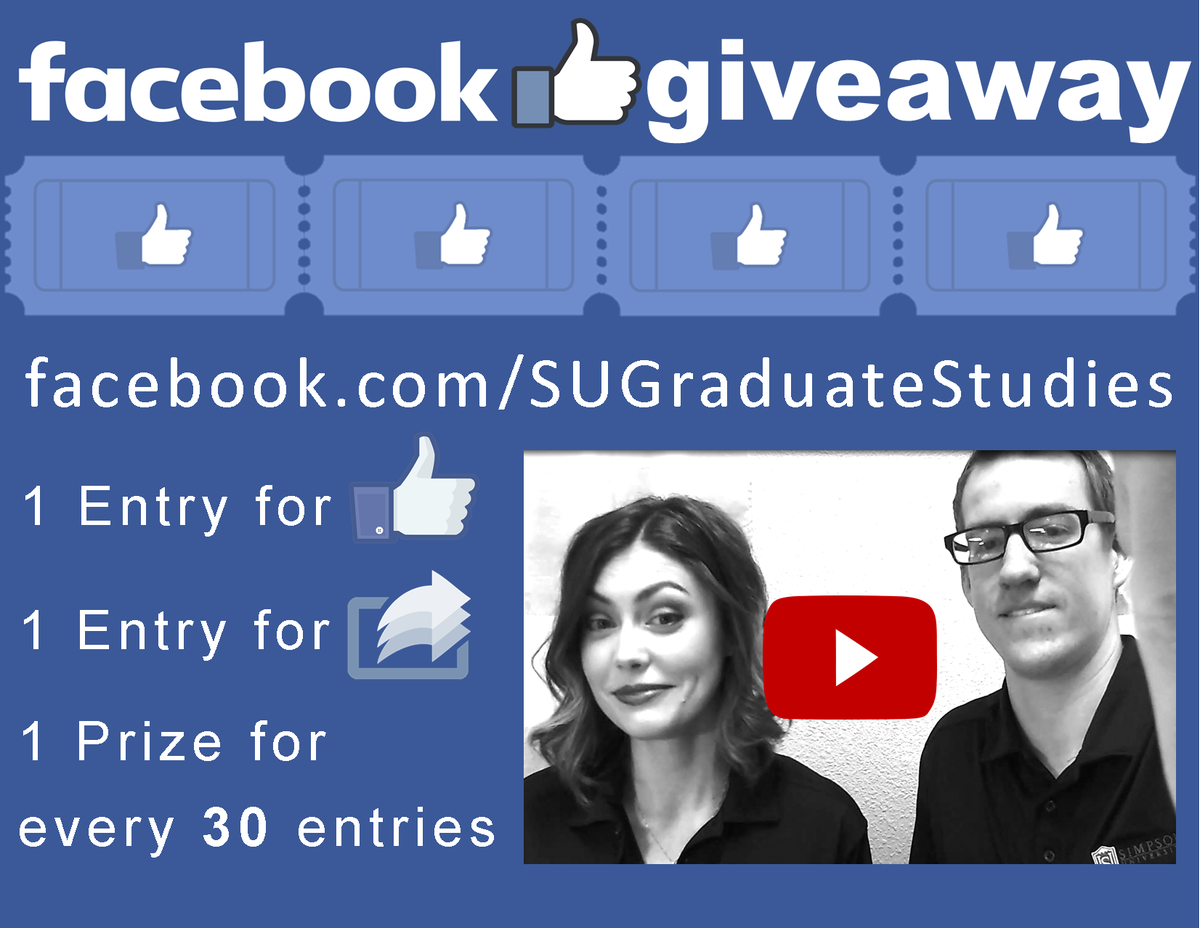 SUgradstudies's tweet photo. FACEBOOK GIVEAWAY! Like our page and/or share one of our videos for a chance to win!  Go to https://t.co/E8mO7yyiaz to learn more! https://t.co/wZAgE5VYV9
