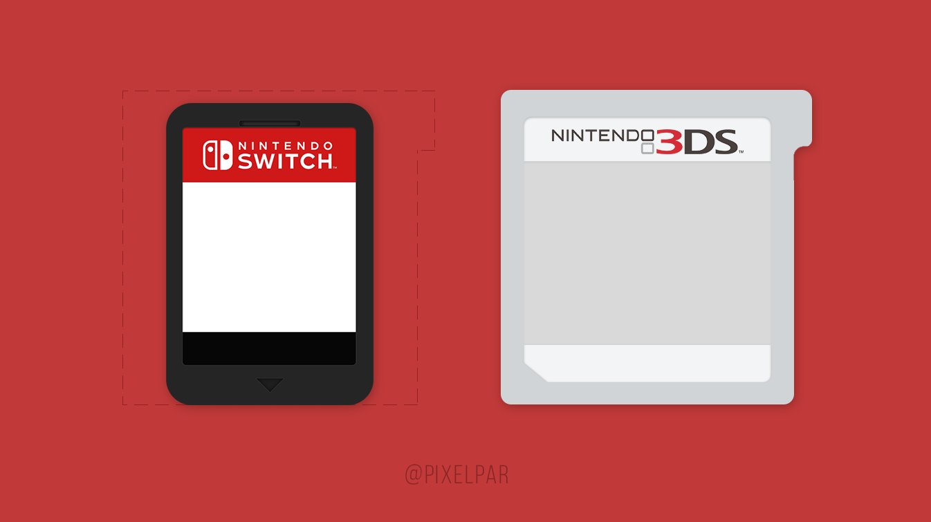 Brandy Fjord akademisk Nintendo Switch 🍥 on Twitter: "#NintendoSwitch Game Card size compared to  3DS Cart. →https://t.co/ZvcNouyzkx (via @pixelpar) https://t.co/WtMe4QlDaS"  / X