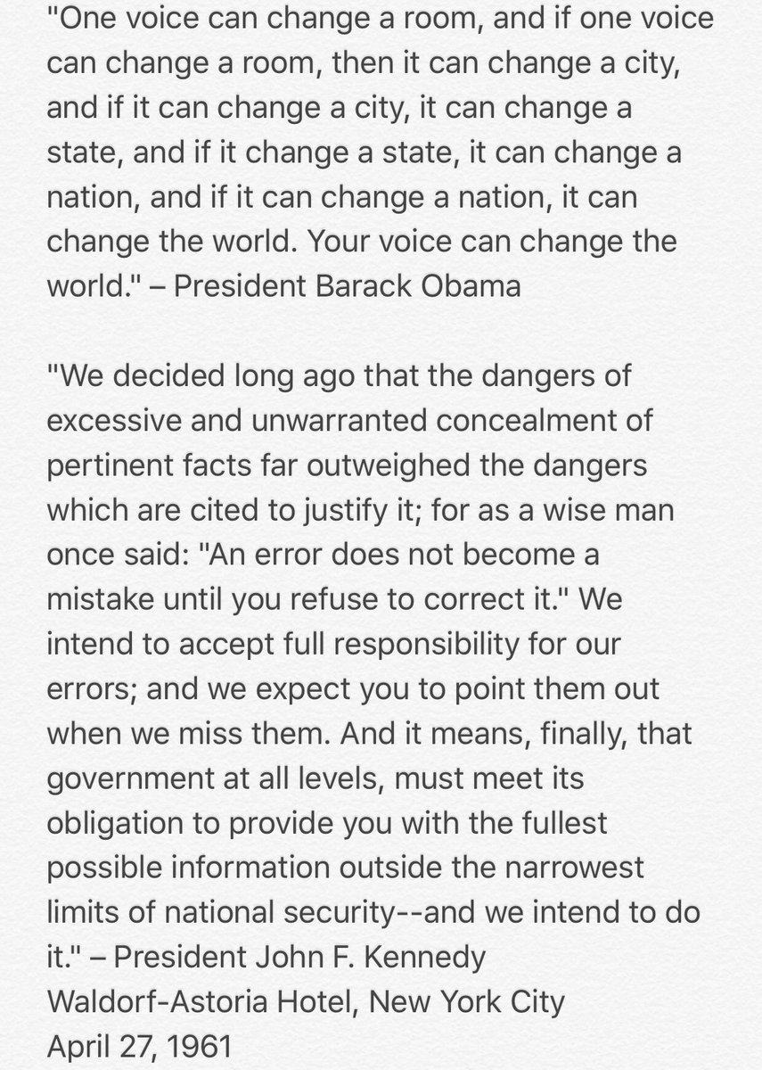 nikthehat's tweet photo. '@POTUS give hope to the press &amp; freedom of information/press. Pardon @Snowden &amp; show us you meant what you said below. Do what JFK would've https://t.co/hnGSZo7GtQ