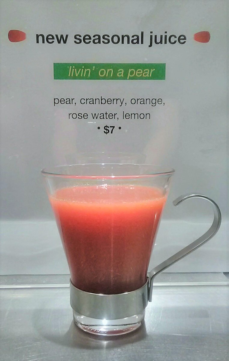 <a href="/anarseattle/">Anar</a> has a new #seasonal drink: "Living On A #Pear." Try it while supplies last! #fresh #fruit #twitterfood #veglife