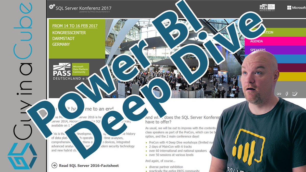 GuyInACube's tweet photo. Delivering a deep dive pre-con on #PowerBI at #SQLKonferenz! Would love to have you attend! https://t.co/fMxfmh5tsQ #sqlpass #sqlpass_de https://t.co/LHVz1aW1OT