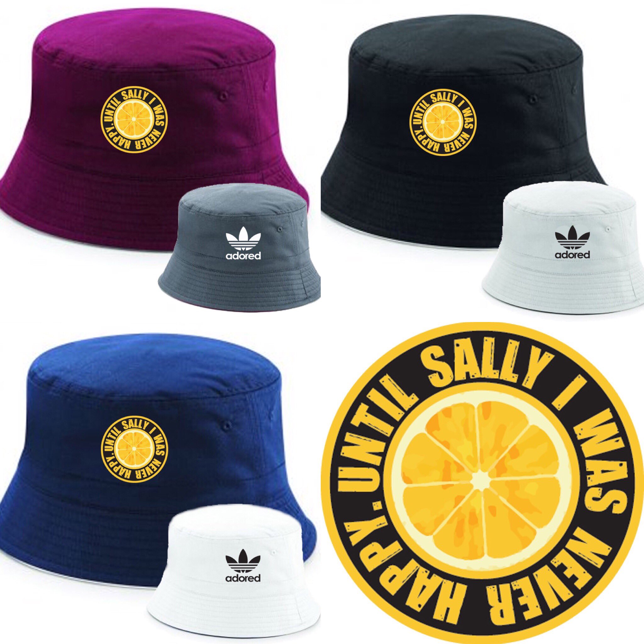 stone roses adored bucket hat