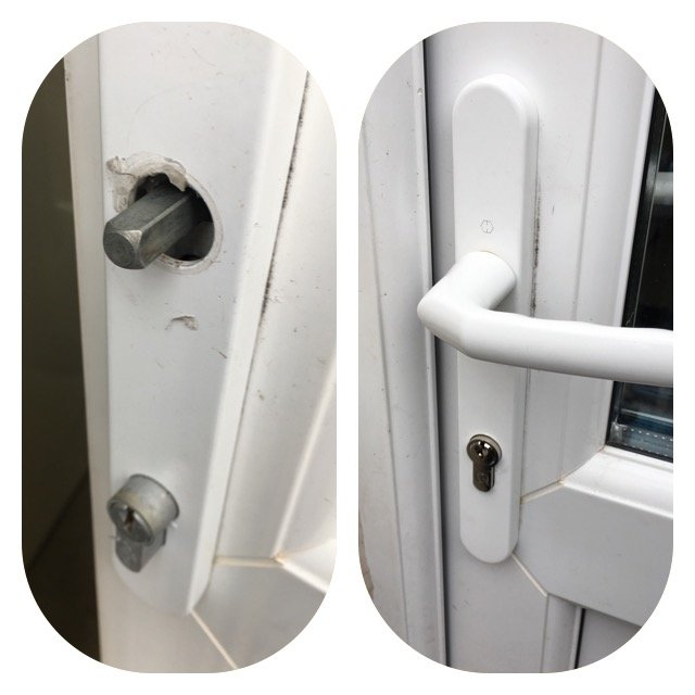 HancoxPaul's tweet photo. UPVC door handle replaced and locks changed #ring07884328588 #locksmithinsouthwales #autocoolsouthwaleslocks #doorhandlereplacement #upvc https://t.co/pVzfM9JeA3