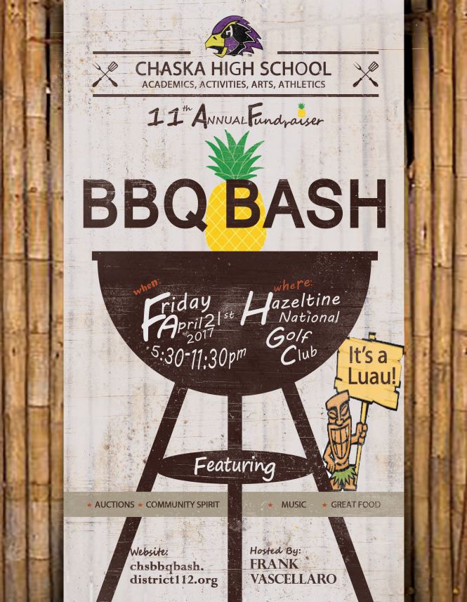 ChaskaHawks's tweet photo. 2017 BBQ Bash - Save the Date (April 21, 2017) #LuauStyle #SoarHawks Event information will be updated at https://t.co/JG1EBKwgEv https://t.co/uyYoeHcXig