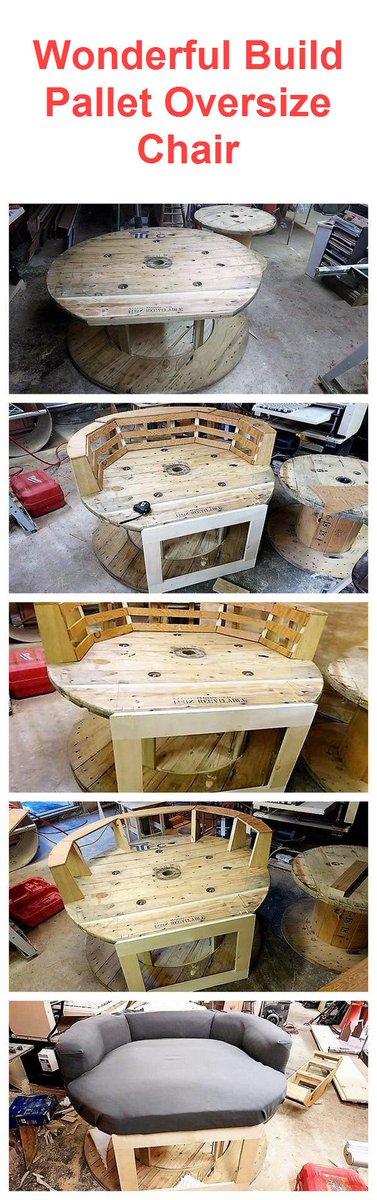 iRecyclart's tweet photo. Wonderful Build DIY Pallet Oversize ... : https://t.co/XBdiHg0Rot - #Armchair #CableSpool #Furniture #Recycled #RecycledPallet #Reel https://t.co/dXUOqdqRrj