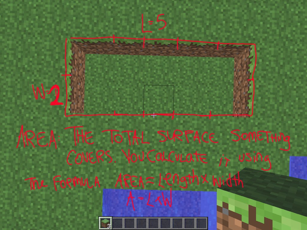 mr_polsky's tweet photo. Reviewing perimeter and area today in #measurement #MinecraftMATH #MinecraftEDU https://t.co/KuJ78jQ6vD