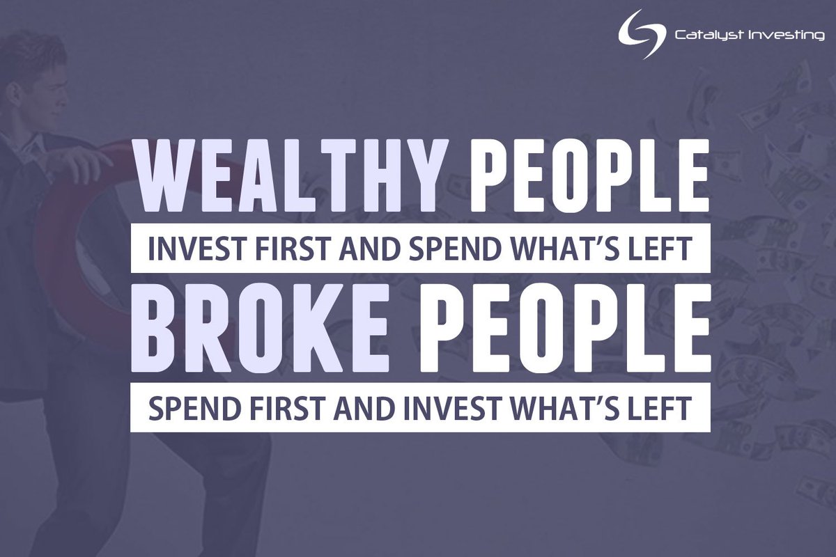 Image result for wealthy people invest first and spend what's left