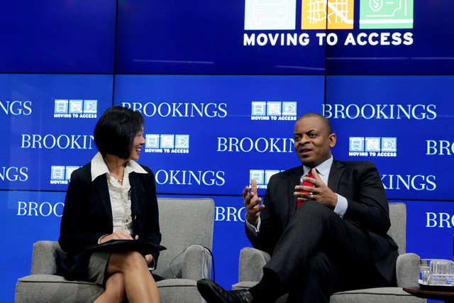U.S. Department of Transportation (@usdot) on Twitter photo Last week <a href="/BrookingsInst/">The Brookings Institution</a>, <a href="/SecretaryFoxx/">Sec. Anthony Foxx</a> spoke w/<a href="/amy_liuw/">Amy Liu</a> about transportation and accessibility. Watch: youtu.be/MkbRR_Yi468 #M2A Last week <a href="/BrookingsInst/">The Brookings Institution</a>, <a href="/SecretaryFoxx/">Sec. Anthony Foxx</a> spoke w/<a href="/amy_liuw/">Amy Liu</a> about transportation and accessibility. Watch: youtu.be/MkbRR_Yi468 #M2A
