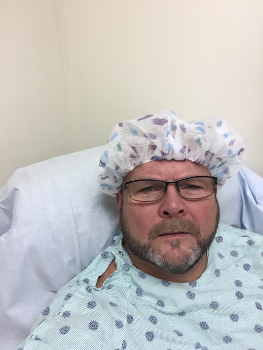 fred__sprengel's tweet photo. Prepped and ready for another epidural #neckissues #anesthesia #bouttogounder #I'llbeback https://t.co/CXT8BrkWUf