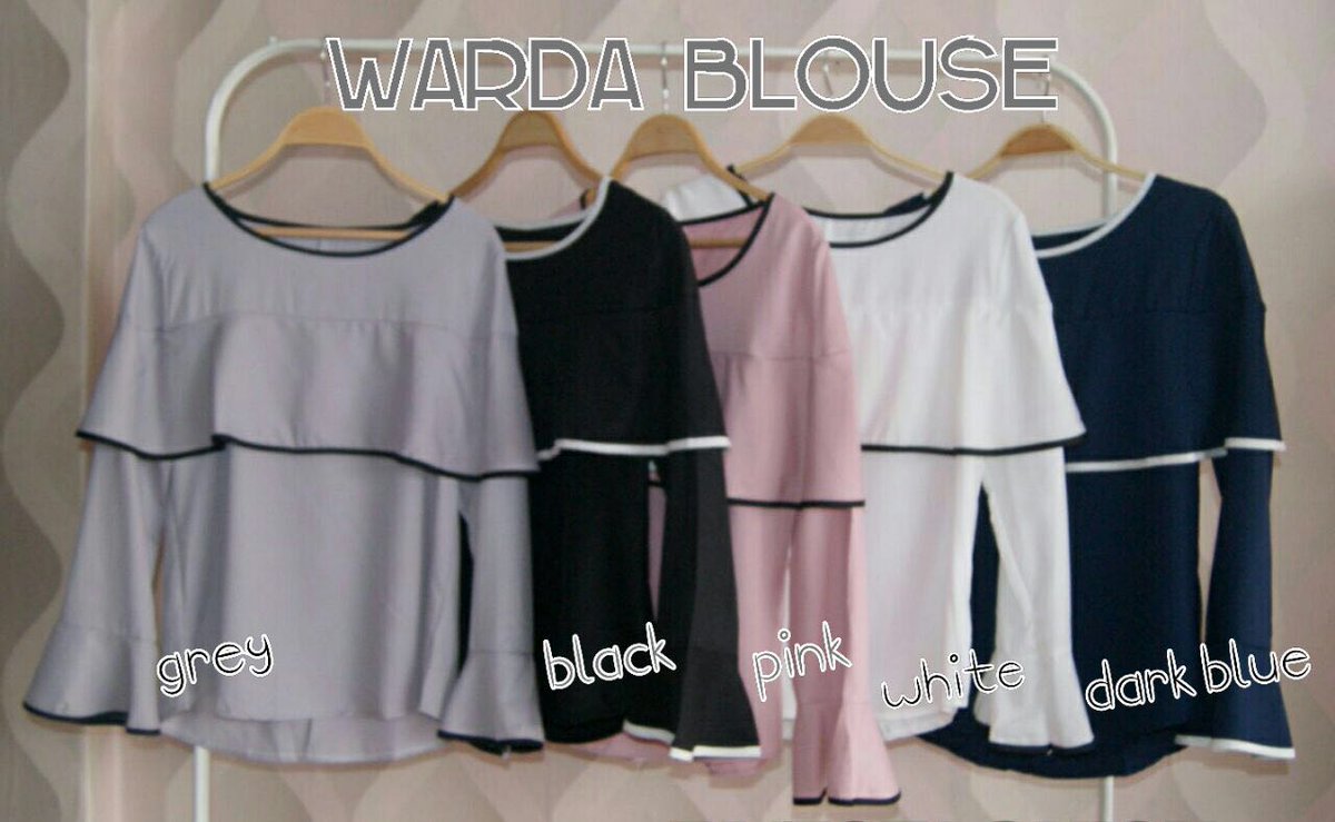 fawrashop's tweet photo. WARDA BLOUSE
RM 30
RM8sm | RM12ss
Free size fits S to L
Material: chiffon crepe
#fawrashop 
Dm/ws 017-4978346 https://t.co/yC9sioC3sm