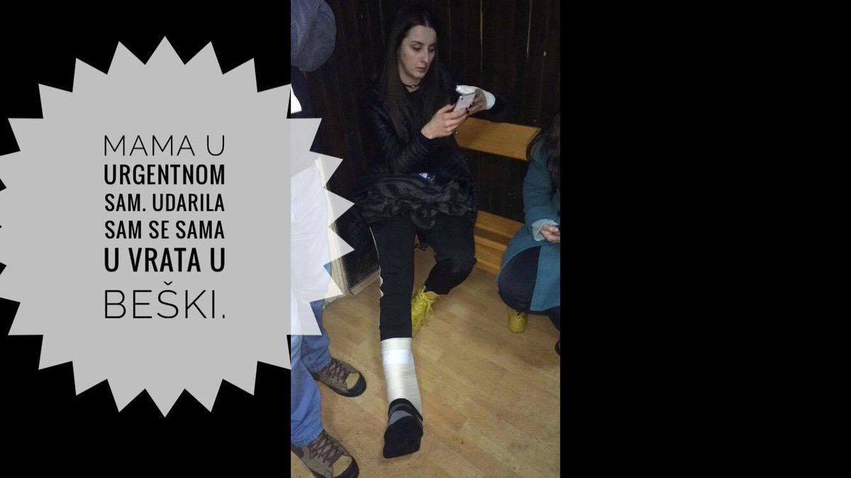 @YIHRSerbia Mama i dalje ne veruje da sam se udarila u vrata, plaky. Podelite sa tviterima koliko su opasna vaša vrata #pazivrata