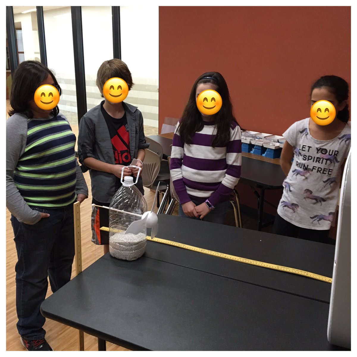 Mrs_Steves's tweet photo. Learning about wind energy by building wind turbines! I'm really impressed with their designs! https://t.co/DCUkbGxMnz