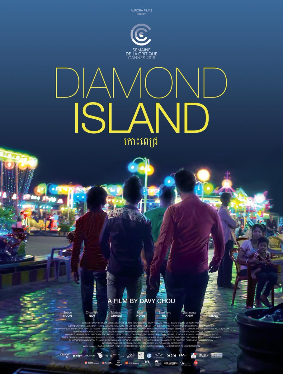 à 20h15, #DavyChou présentera son film Diamond Island au #Ciné104 à Pantin. Projection de Cambodia 2099 et buffet cambodgien en bonus 😀 !