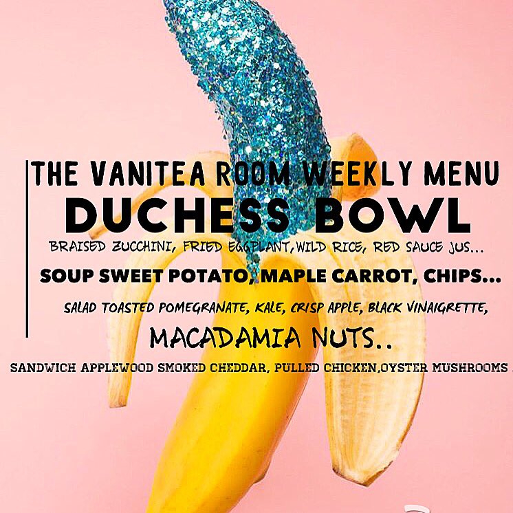 Weekly lunch menu is up pretty people! Available from 11am-4:30pm